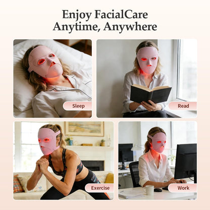 Ravlumi Pro Face Mask (1072nm) — Silicone LED Mask, 6 Beauty Modes