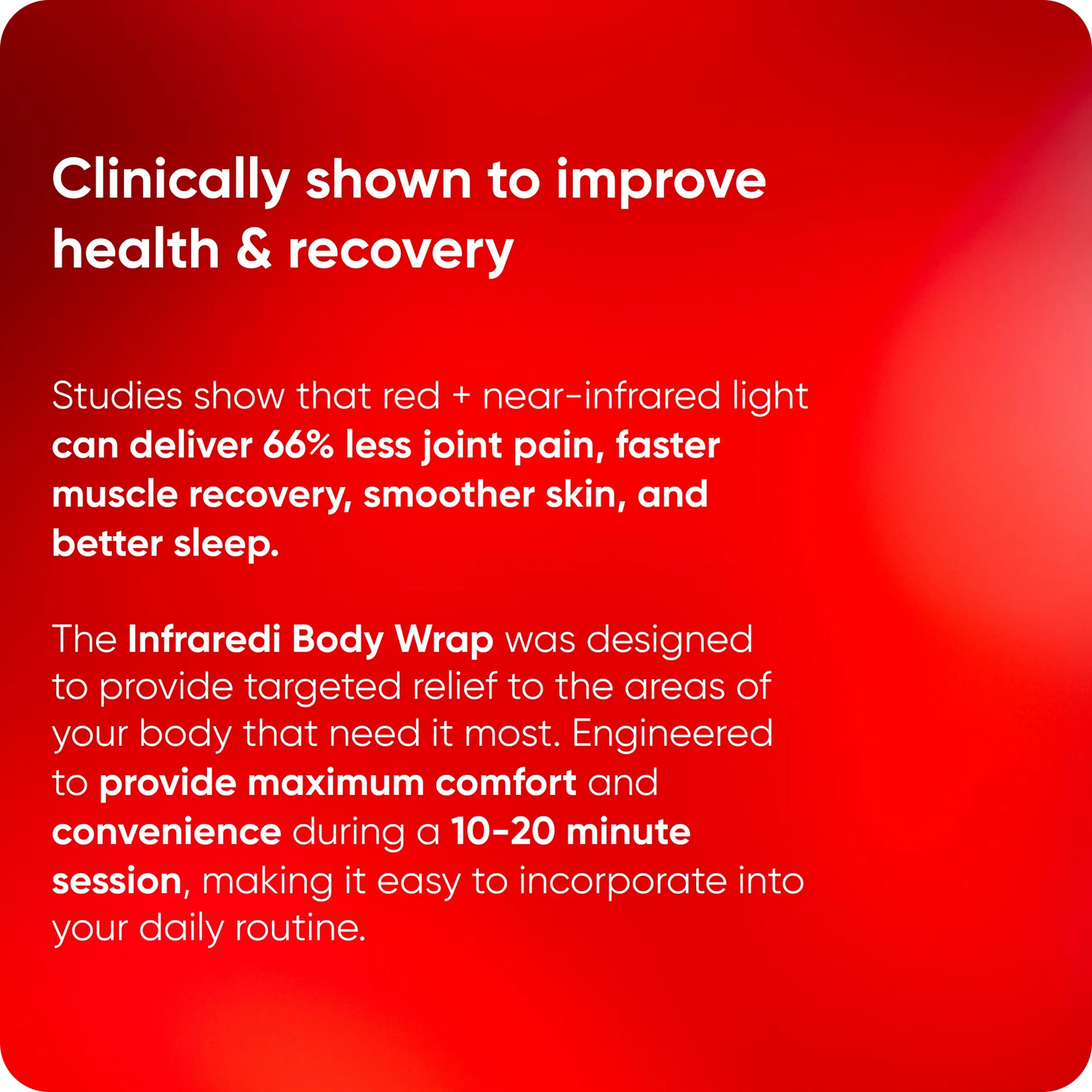 Ravlumi Body Wrap — Portable Red & Near-Infrared Light Therapy