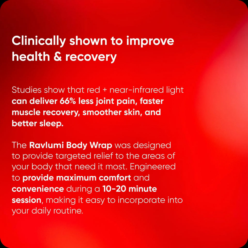 Ravlumi Body Wrap Plus — Full-Coverage Red & Near-Infrared Wrap